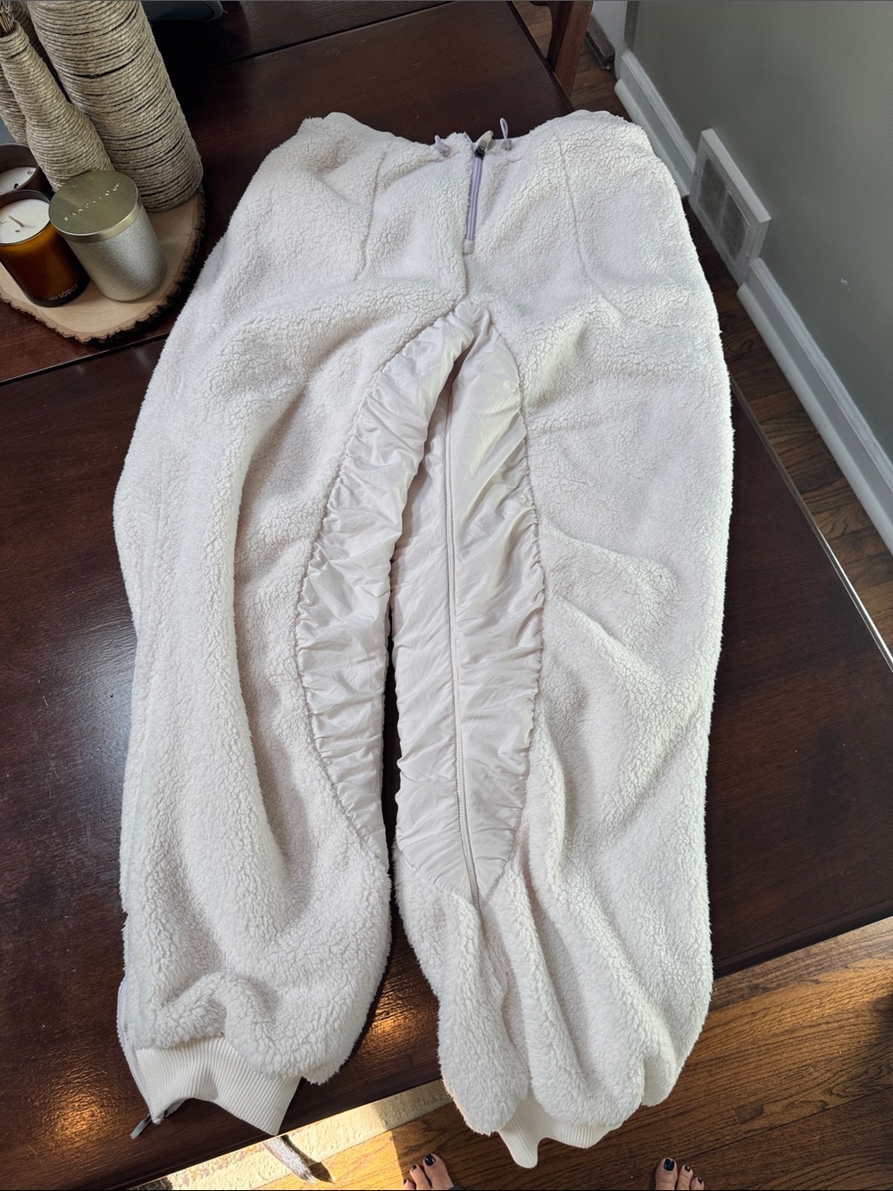 FP Movement by Free People Cream Sherpa Joggers